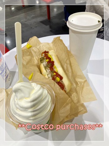 ご褒美ごはんのコストコのふわふわホットドッグに濃厚ソフトクリーム