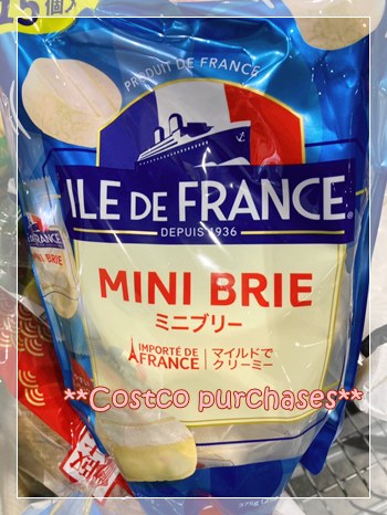 コストコで購入したミニブリーチーズ