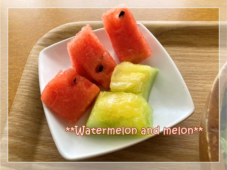 水分補給ができるスイカとメロン
