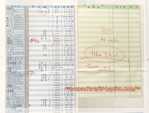 今年最後の糖尿病検診の結果メモ（HbA1cや血圧など）