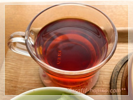 雪の日のランチに合わせた温かい紅茶