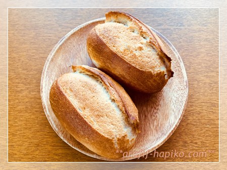 フィリップスのノンフライヤーで焼いたメニセーズプチパンの焼きあがり