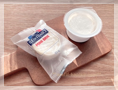 ILE DE FRANCE MINI BRIE ミニブリーとミニカマンベールの比較写真